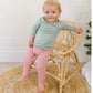 Merry and Bright Embroidered Long Pajamas - Magnolia BabyLong Pajamas