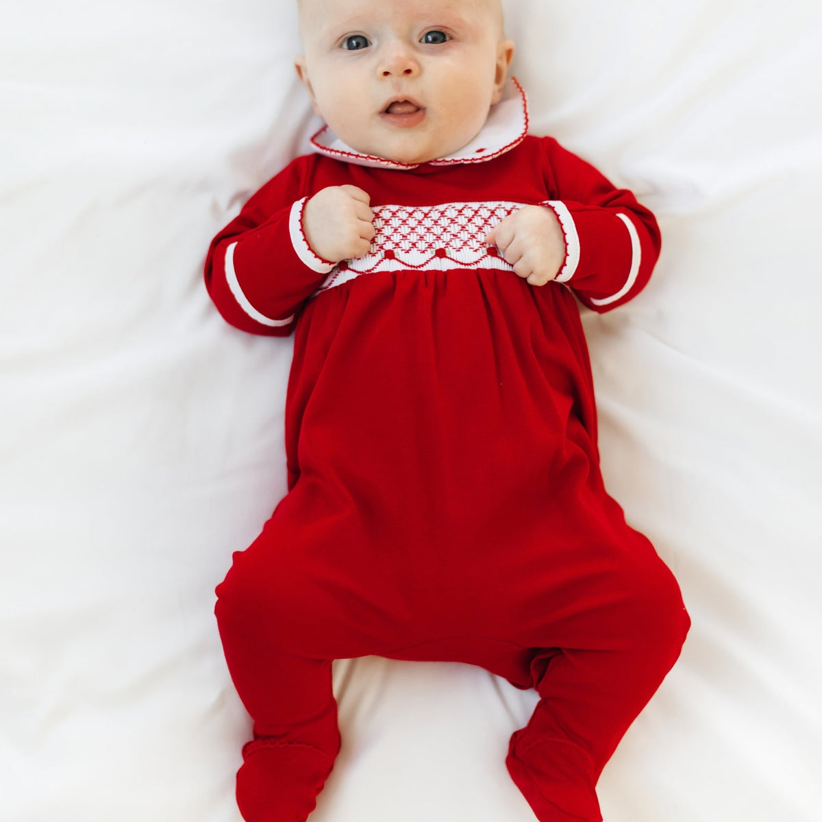 Magnolia Baby_Millie Smocked Footie_2