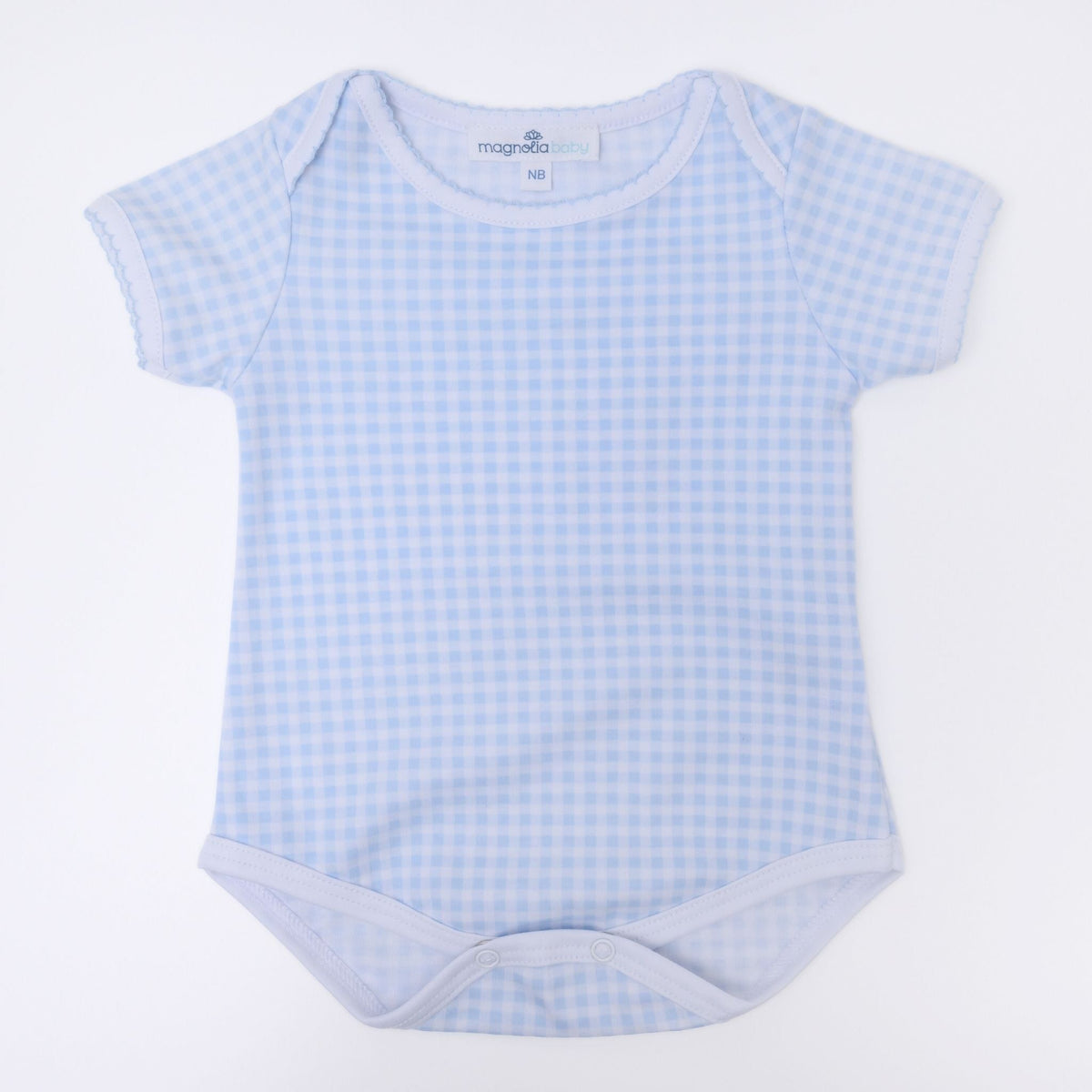 Mini Checks Lap Bodysuit - Blue - Magnolia BabyBodysuit