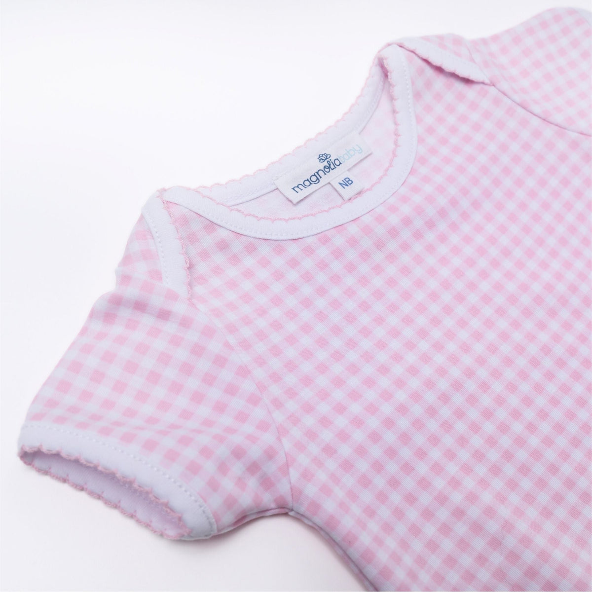 Mini Checks Lap Bodysuit - Pink - Magnolia BabyBodysuit