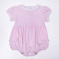 Mini Checks Short Sleeve Bubble - Pink - Magnolia BabyBubble