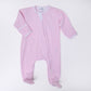 Magnolia Baby_Mini Checks Zip Footie - Pink_1