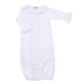 Mini Dots Ruffle Front Converter - Pink - Magnolia BabyConverter Gown