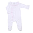 Mini Dots Ruffle Front Footie - Pink - Magnolia BabyFootie