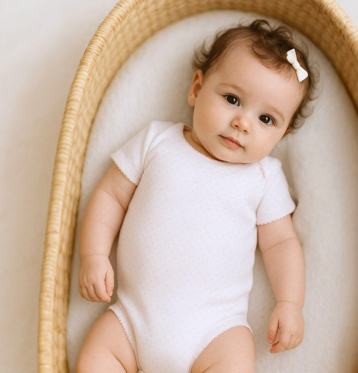 Mini Dots Short Sleeve Bodysuit - Pink - Magnolia BabyBodysuit