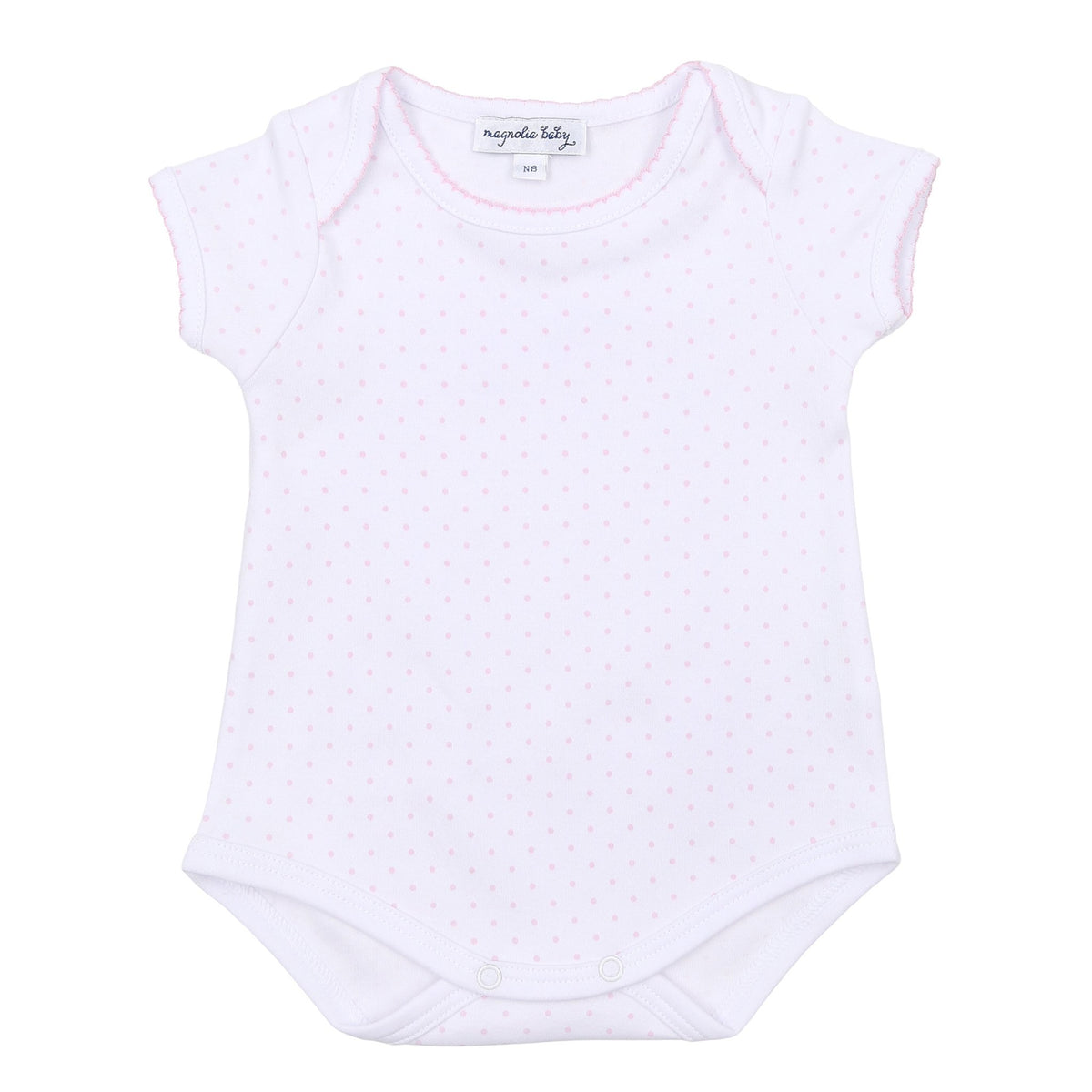 Mini Dots Short Sleeve Bodysuit - Pink - Magnolia BabyBodysuit