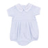 Mini Stripes Collared Short Sleeve Bubble - Light Blue - Magnolia BabyBubble