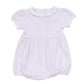 Mini Stripes Ruffle Short Sleeve Bubble - Pink - Magnolia BabyBubble