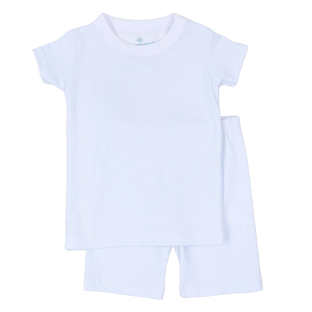 Mini Stripes Short Pajamas - Light Blue - Magnolia BabyShort Pajamas