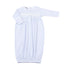 Mini Stripes Smocked Gathered Gown - Blue - Magnolia BabyGown