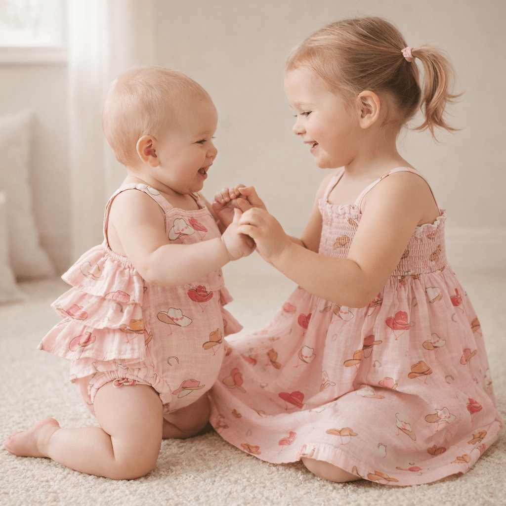 Muslin Smocked Tube Dress - Western - Magnolia BabyDress