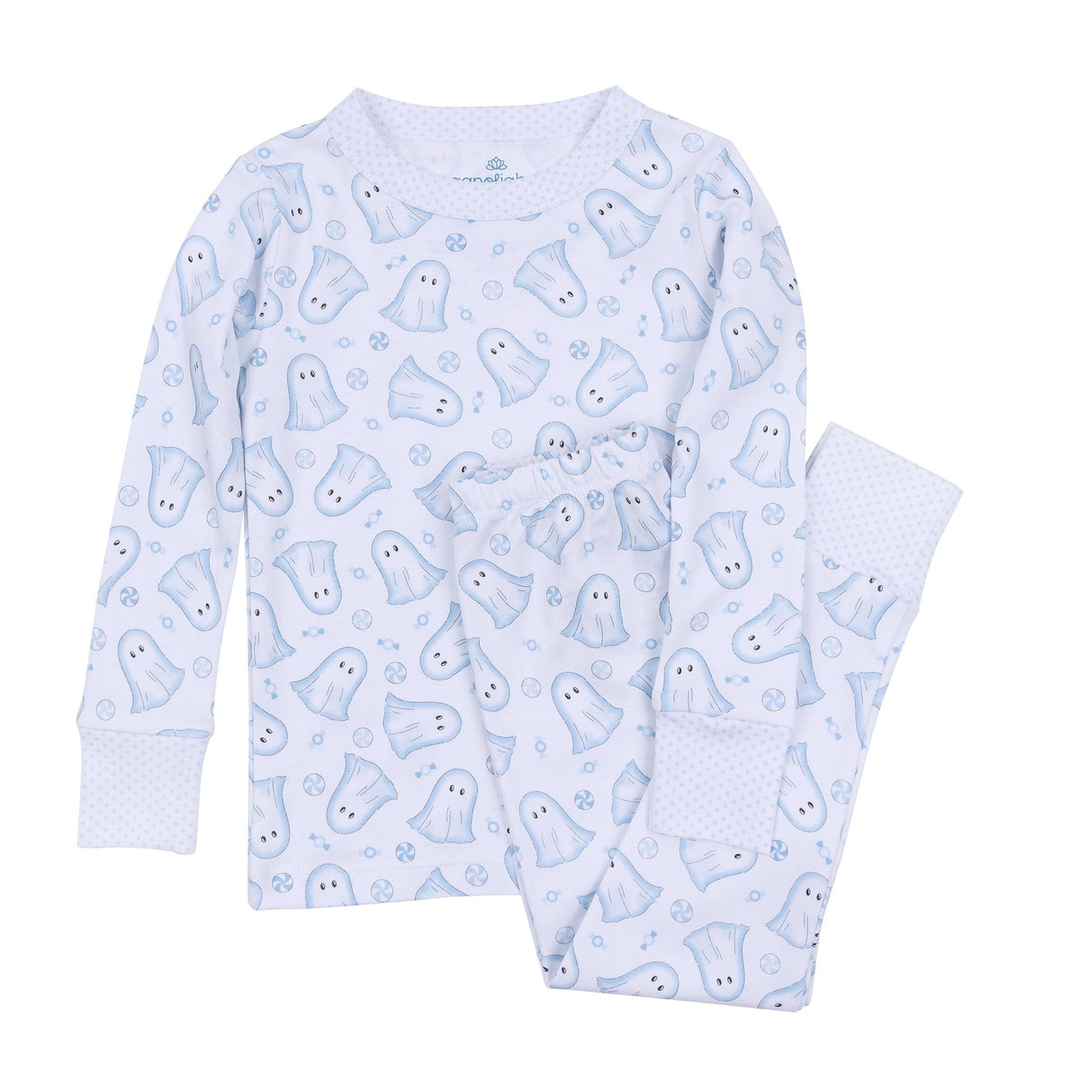 My Little Boo Long Pajamas - Light Blue - Magnolia BabyLong Pajamas