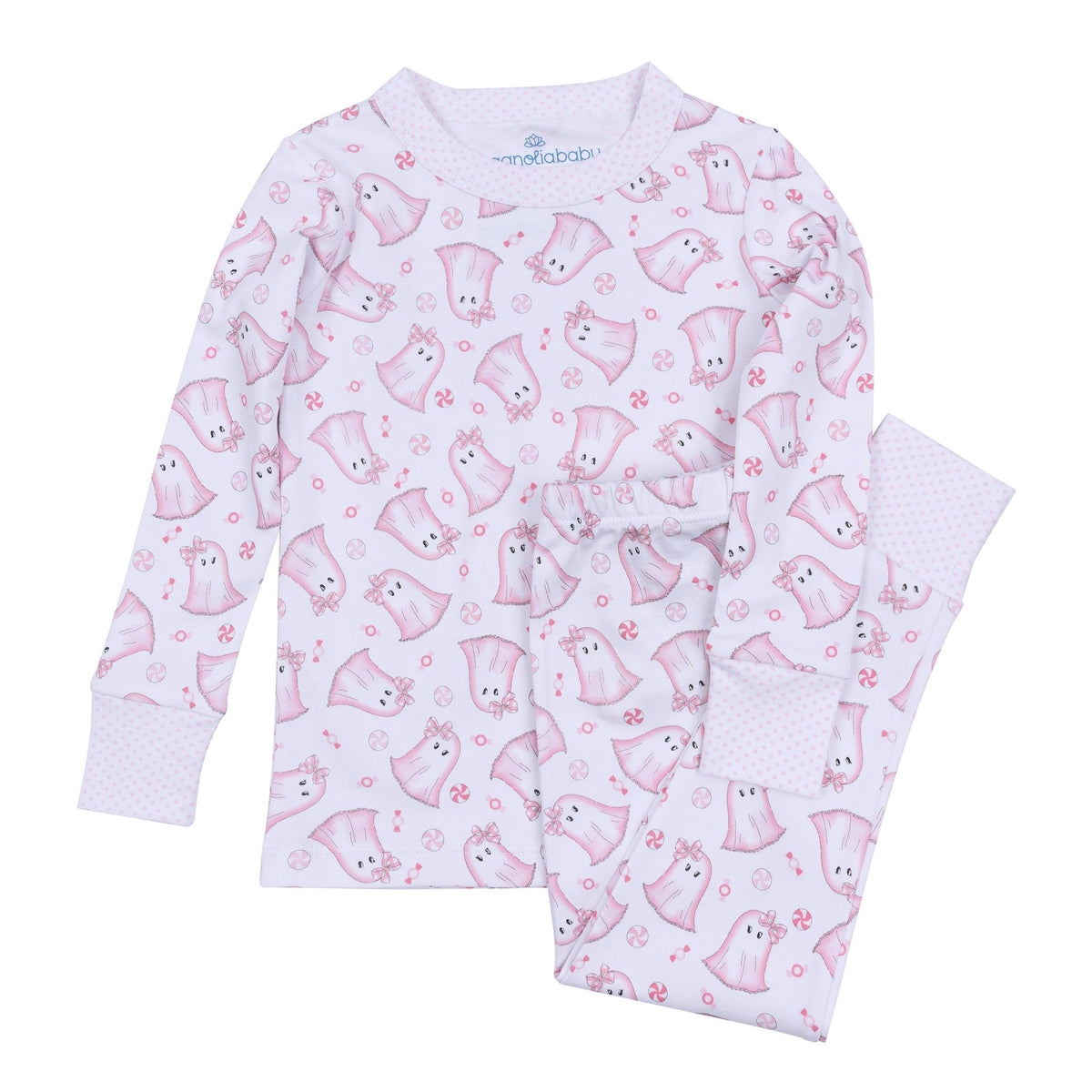 My Little Boo Long Pajamas - Pink - Magnolia BabyLong Pajamas