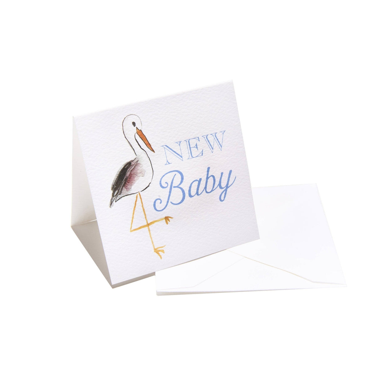 New Baby Gift Enclosure Card - Blue - Magnolia BabyStationery