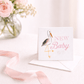 New Baby Gift Enclosure Card - Pink - Magnolia BabyStationery