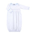 New Beginnings Gathered Gown - Blue - Magnolia BabyGown
