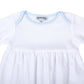 New Beginnings Gathered Gown - Blue - Magnolia BabyGown