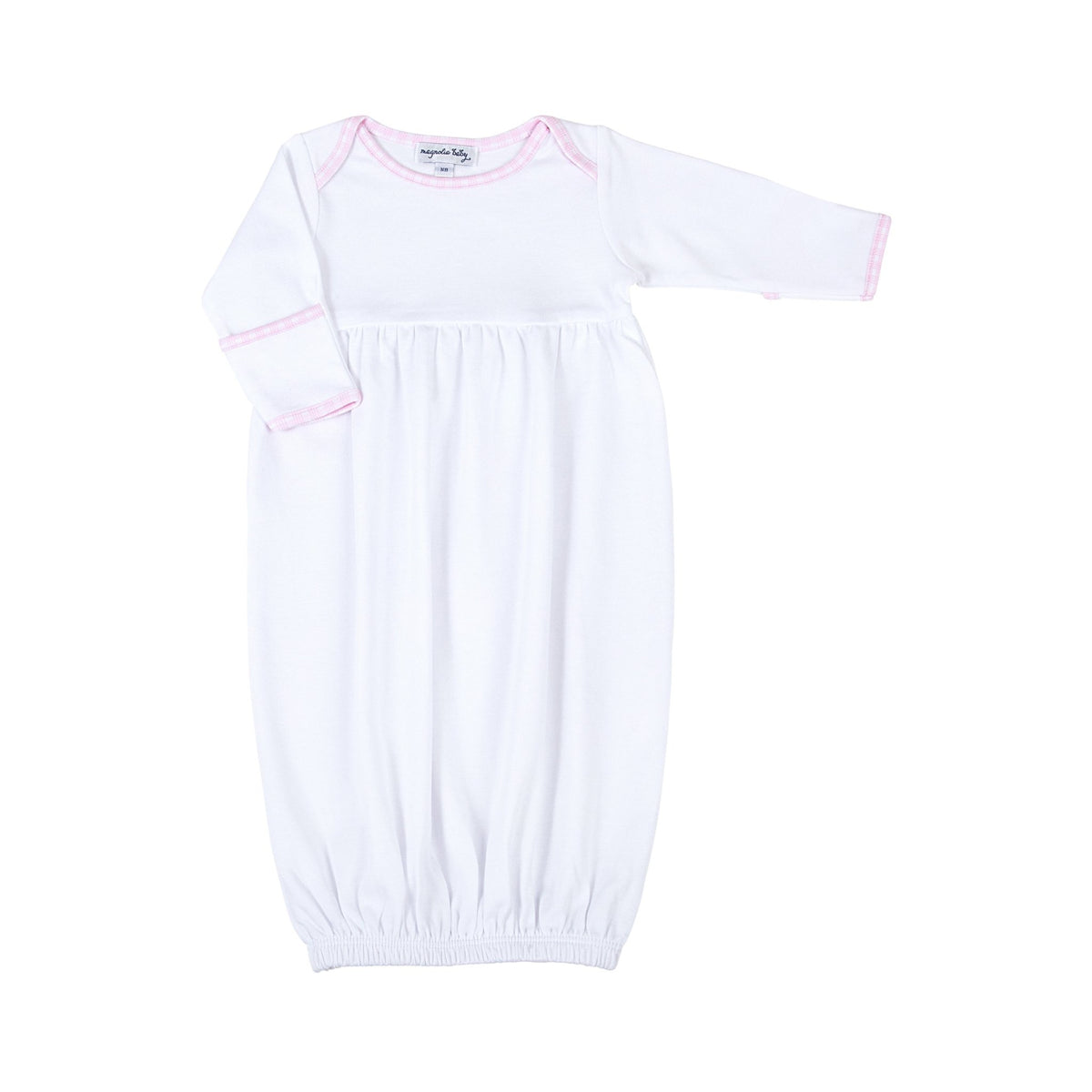 New Beginnings Gathered Gown - Pink - Magnolia BabyGown