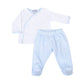 New Beginnings Kimono Footed Pant Set - Blue - Magnolia Baby2pc Pant Set