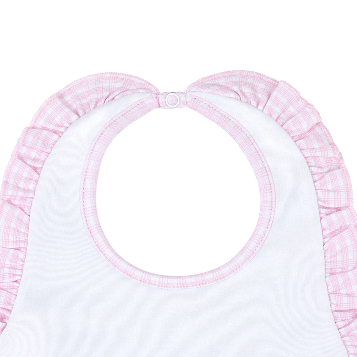 New Beginnings Ruffle Bib - Pink - Magnolia BabyBib