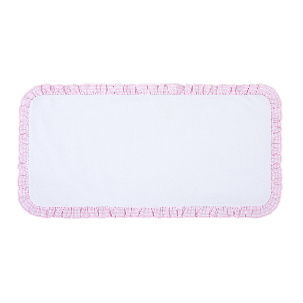New Beginnings Ruffle Burp Cloth - Pink - Magnolia BabyBurp Cloth