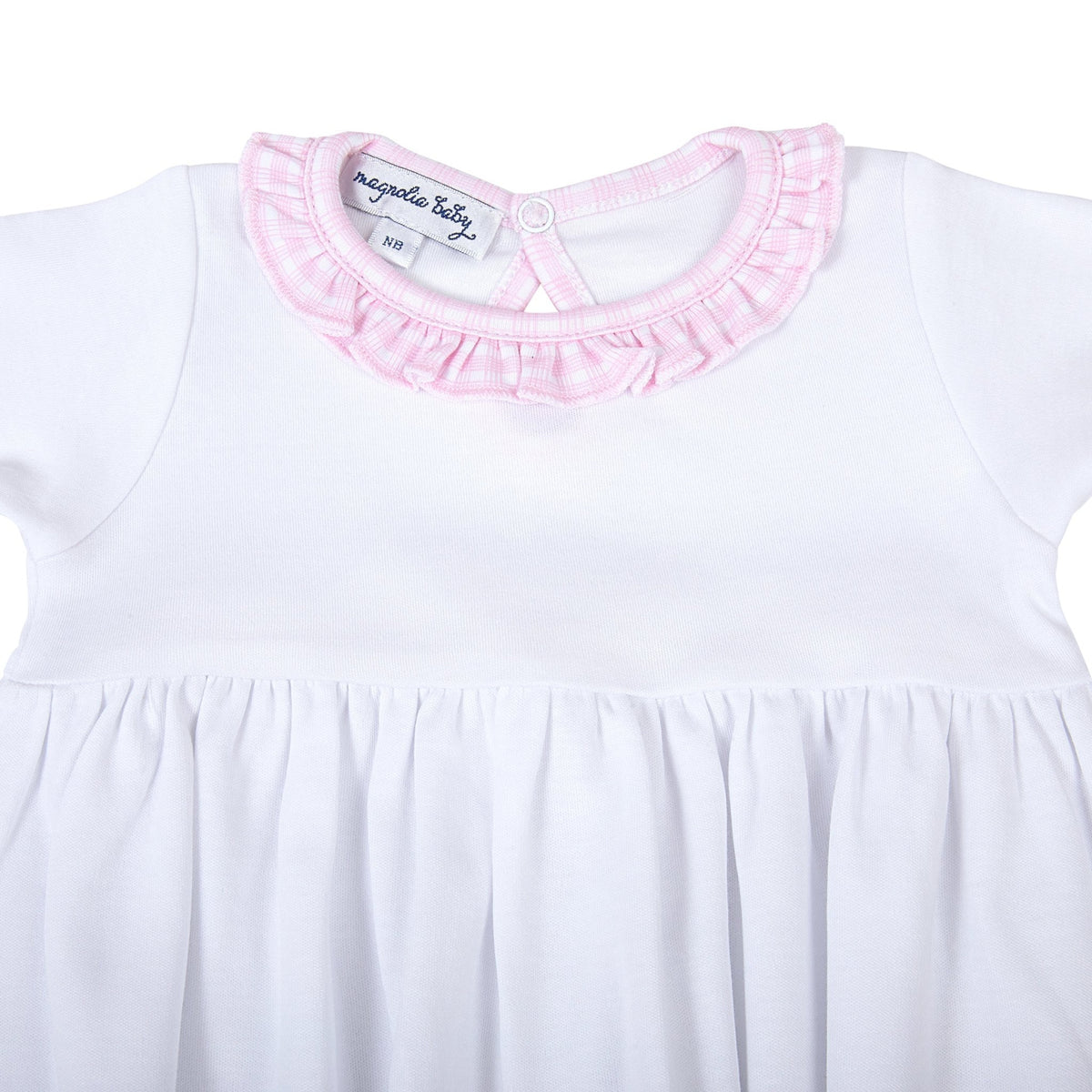 New Beginnings Ruffle Gathered Gown - Pink - Magnolia BabyGown
