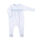 New Beginnings Smocked Footie - Blue - Magnolia BabyFootie