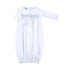 New Beginnings Smocked Gathered Gown - Blue - Magnolia BabyGown