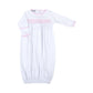 New Beginnings Smocked Gathered Gown - Pink - Magnolia BabyGown