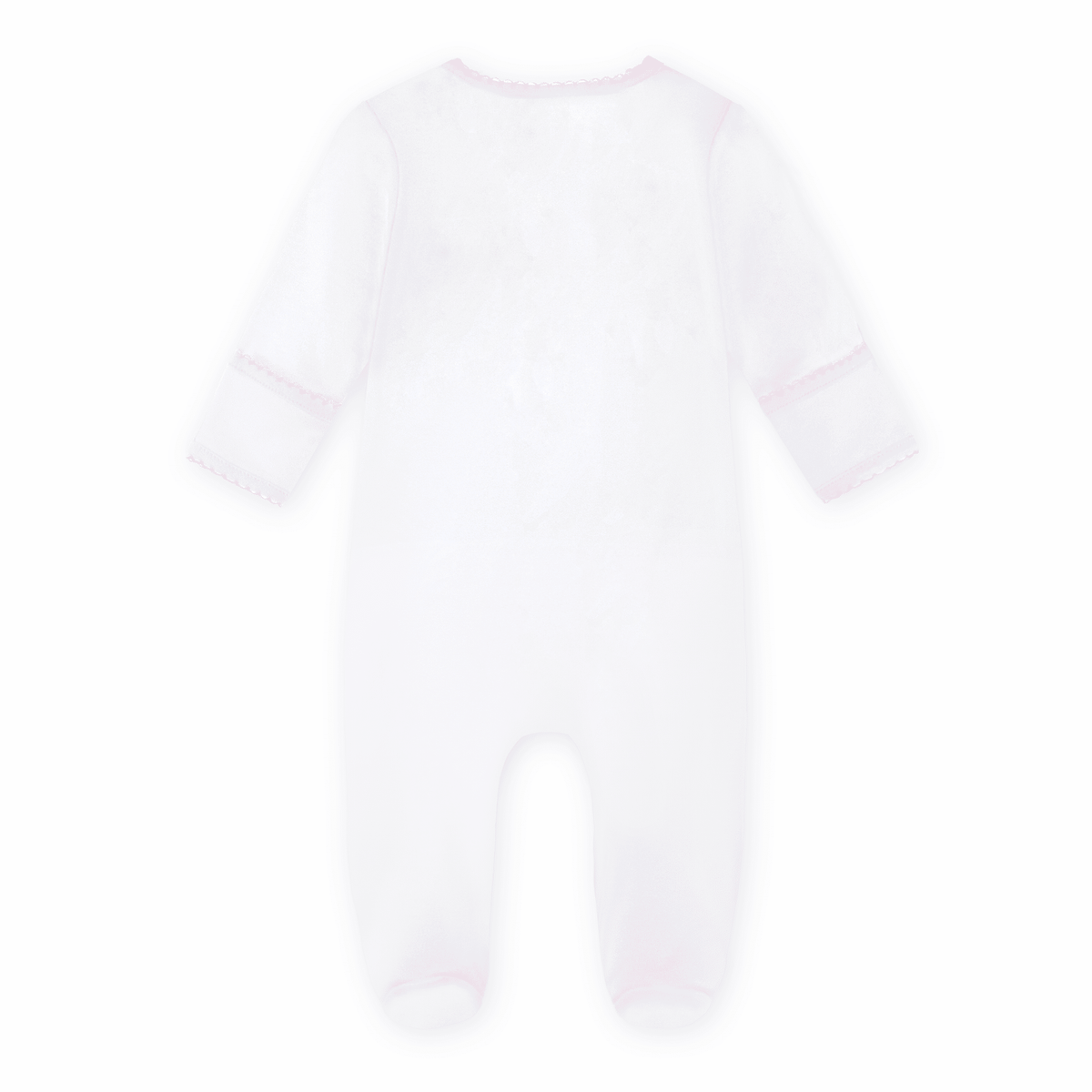 Noah's Ark Hand - Embroidered Footie - Pink - Magnolia BabyFootie