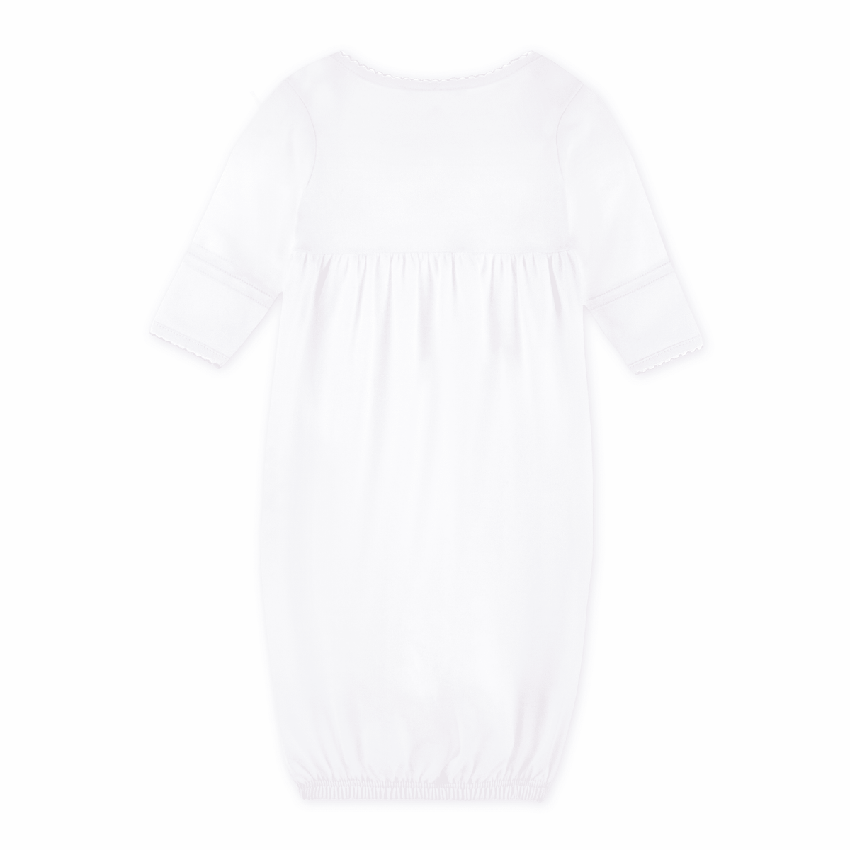 Noah's Ark Hand - Embroidered Gathered Gown - Pink - Magnolia BabyGown