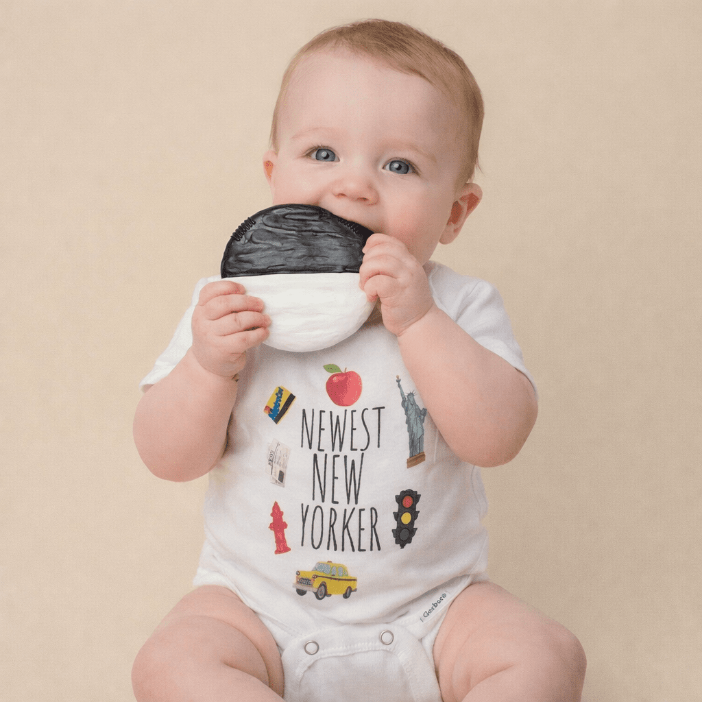 NYC Baby Gift Set - Bodysuit + Bubbies Teether - Magnolia BabyBaby Gift Set