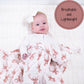 Oh Deer Baby Muslin Swaddle Blanket - Magnolia BabySwaddle Blanket