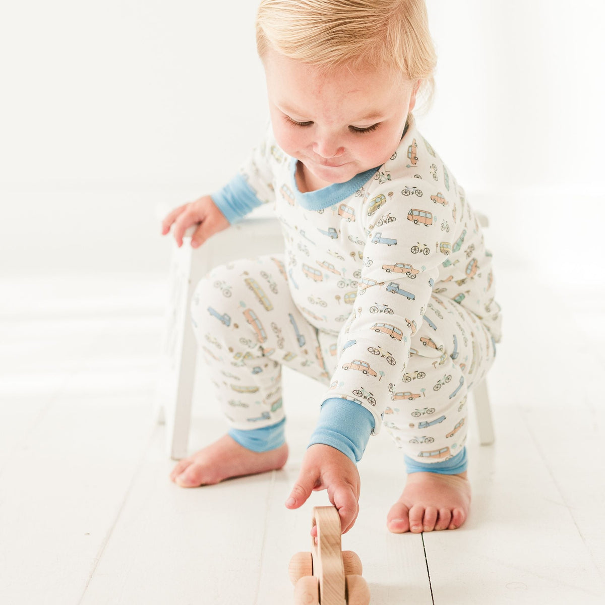 On the Move Long Pajamas - Magnolia BabyLong Pajamas