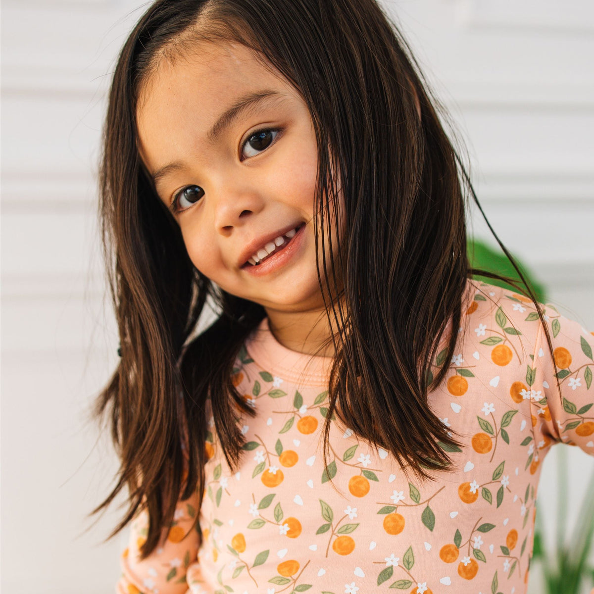 Orange Blossoms Long Pajamas - Luna and ArloLong Pajamas