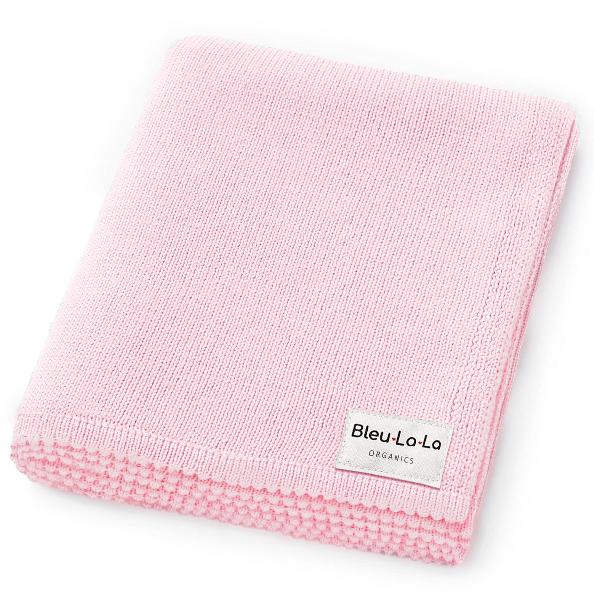 Organic Cotton Baby Blanket - Blush Pink - Magnolia BabyBlanket