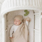 Bleu La La_Organic Cotton Knit Blanket + Hat Gift Set - Oatmeal_2
