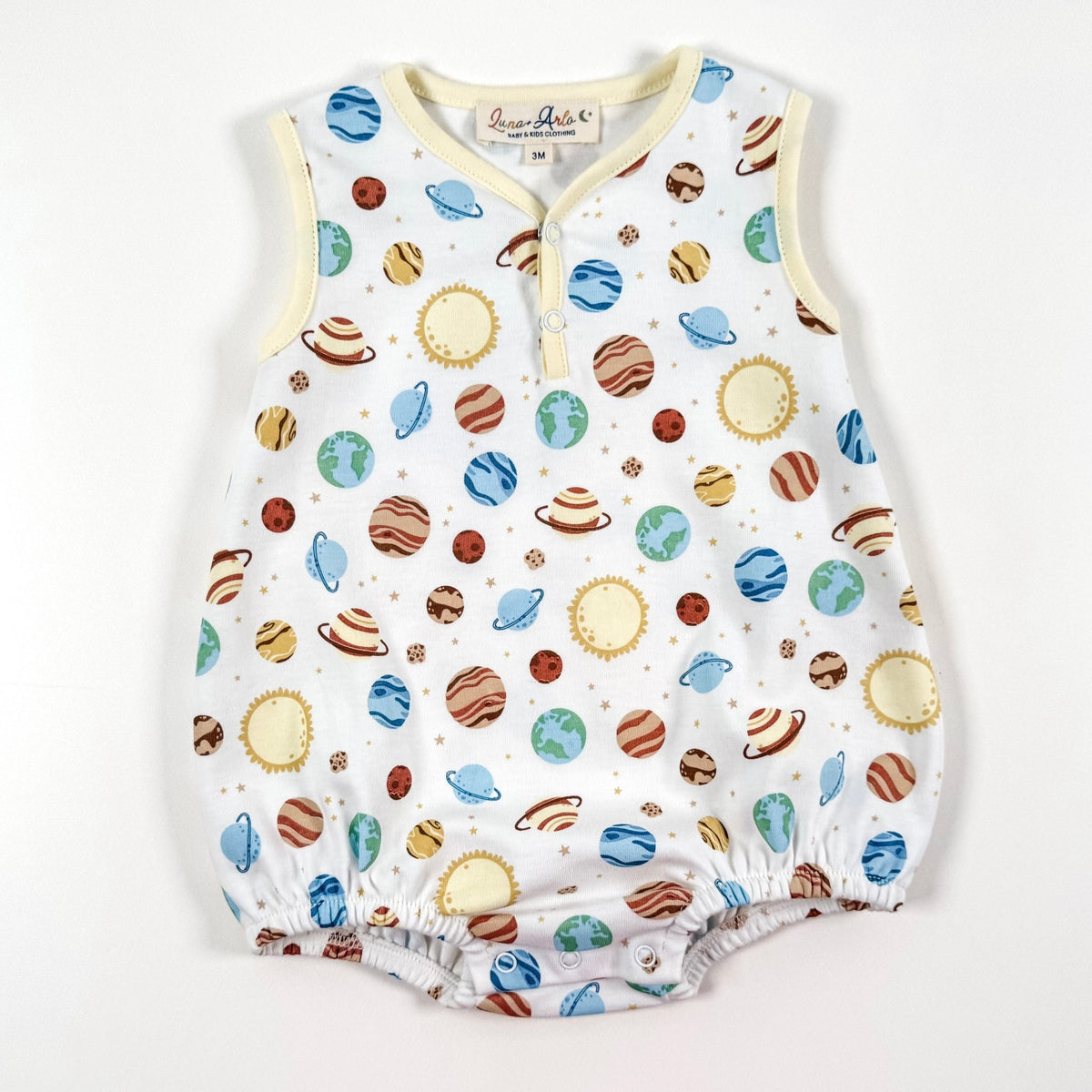 Out of this World Sleeveless Front Snap Bubble - Magnolia BabyBubble