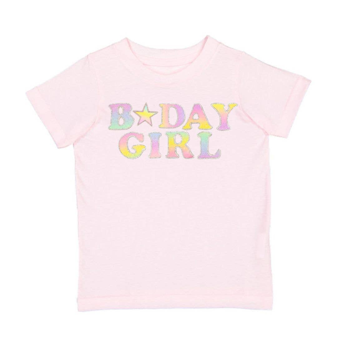 Pastel Rainbow Birthday Girl T-Shirt - Magnolia BabyTop