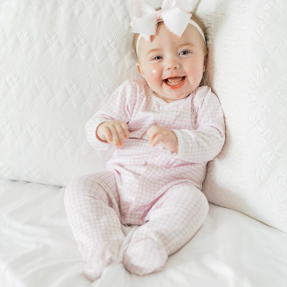 Peek - A - Boo Wishes Footie - Pink - Magnolia BabyFootie