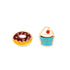 Perfect Pair Pierced Earrings - Cupcake & Donut - Magnolia BabyEarrings