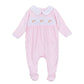 Petit Croissant Smocked Footie - Magnolia BabyFootie