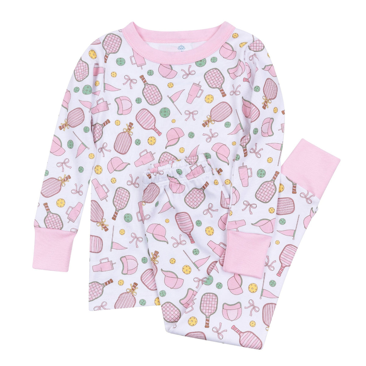 Magnolia Baby_Pickleball Cuties Long Pajamas_6