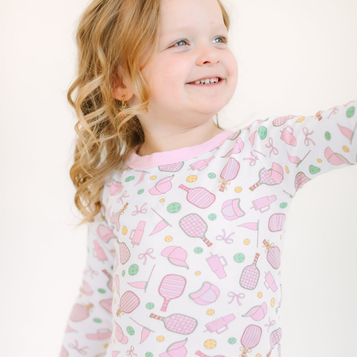 Magnolia Baby_Pickleball Cuties Long Pajamas_4