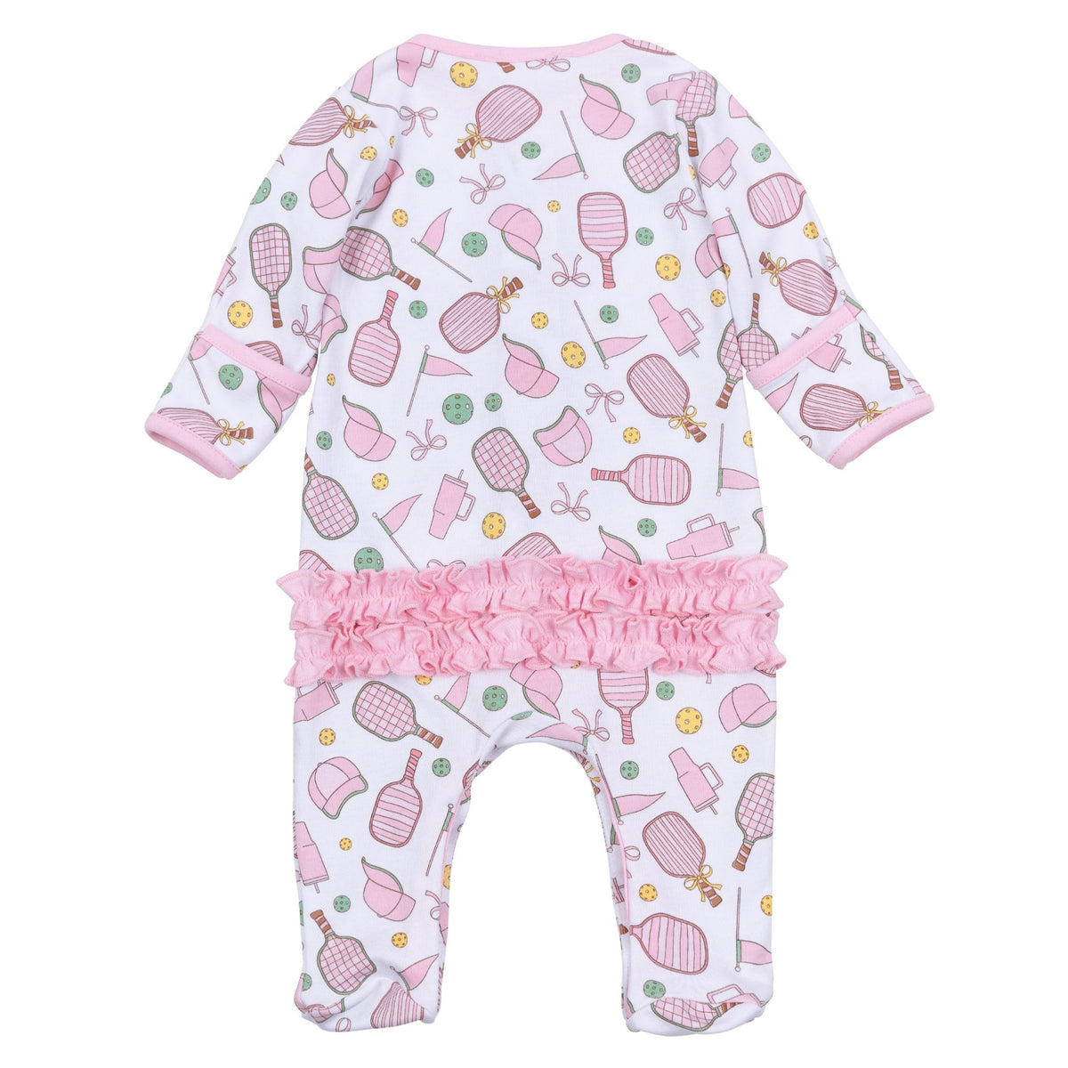 Magnolia Baby_Pickleball Cuties Ruffle Footie_2