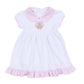 Pilgrim Pals Applique Collared Short Sleeve Dress - Pink - Magnolia BabyDress