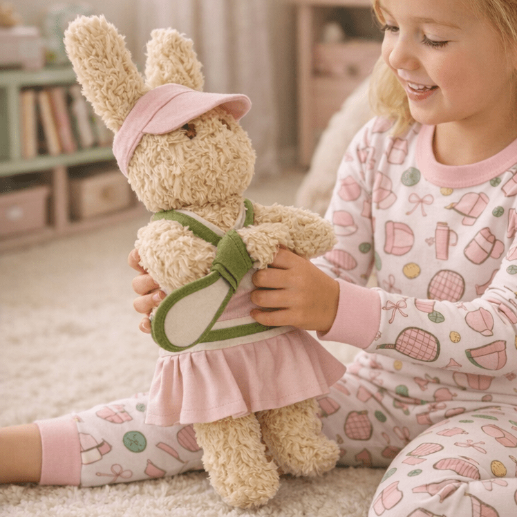 Plush Pickleball Bunny Doll - 14" - Magnolia BabySoft Toy