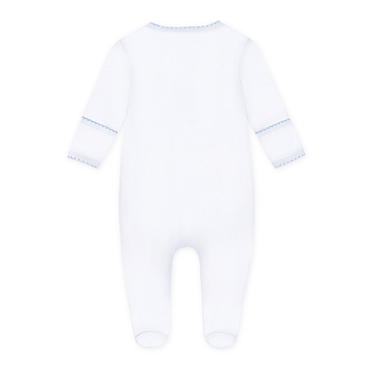 Precious Lil' Sluggers Embroidered Footie - Light Blue - Magnolia BabyFootie