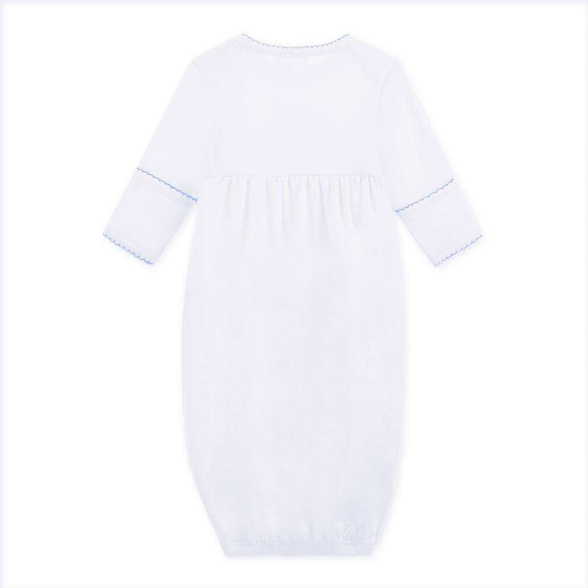 Precious Lil' Sluggers Gathered Gown - Light Blue - Magnolia BabyGown