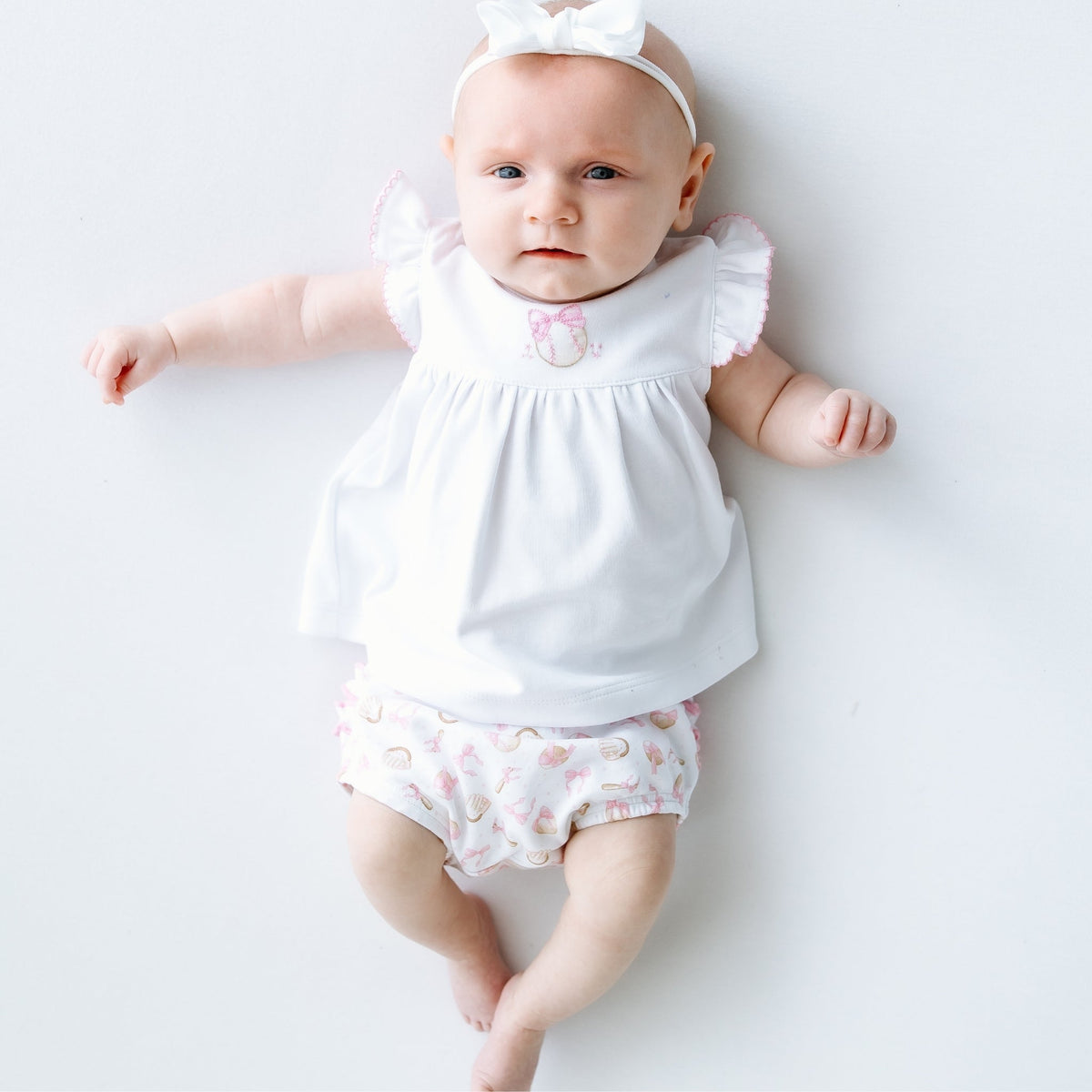 Precious Lil' Sluggers Ruffle Diaper Cover Set - Pink - Magnolia BabyDiaper Cover